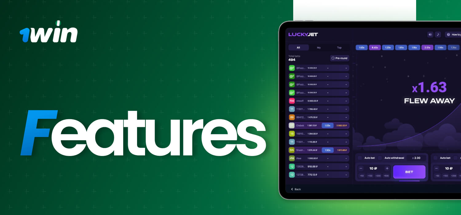 features luckyjet